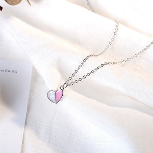 925 Silver Necklace Ice Cream Heart Chain for Women Girl Good Gift