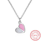 925 Silver Necklace Ice Cream Heart Chain for Women Girl Good Gift