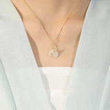 925 Silver Necklace Natural Hotan Jade Elephant Retro High Chain Jewelry