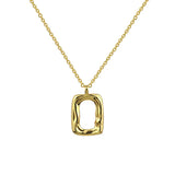925 Silver Necklace Square Shape Sterling Silver Jewelry