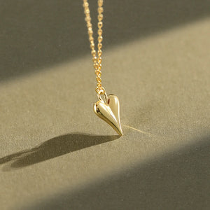 925 Silver Necklace Love Heart Pendant 18k Female Jewelry