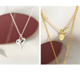 925 Silver Necklace Love Heart Pendant 18k Female Jewelry