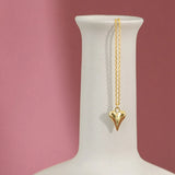 925 Silver Necklace Love Heart Pendant 18k Female Jewelry