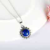 925 Silver Necklace with Lapis Lazuli Pendant for Women