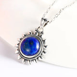 925 Silver Necklace with Lapis Lazuli Pendant for Women