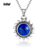 925 Silver Necklace with Lapis Lazuli Pendant for Women