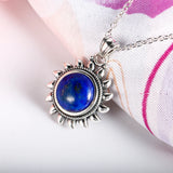 925 Silver Necklace with Lapis Lazuli Pendant for Women