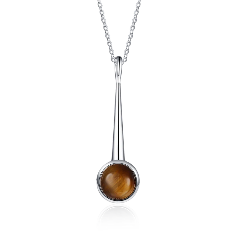 925 Silver Rhodochrosite Pendant Necklace for Women