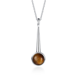 925 Silver Rhodochrosite Pendant Necklace for Women