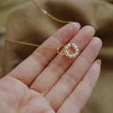 925 Silver Pearl Choker Necklace Clavicle Chain Birthday Party Gift
