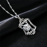 925 Silver Necklace Pendant Natural Pearl Fine Jewelry Woman Single Necklaces