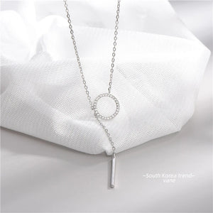 925 Silver Necklace Pendant Round Chain Silver 925 Jewelry