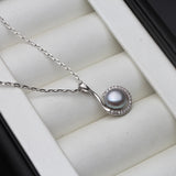 Sterling Silver Necklace Pendant AAAA Freshwater Pearl Jewelry