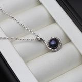 Sterling Silver Necklace Pendant AAAA Freshwater Pearl Jewelry