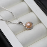 Sterling Silver Necklace Pendant AAAA Freshwater Pearl Jewelry