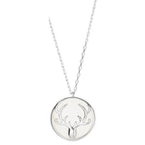 Sterling Silver Pendant Shell Elk Necklace