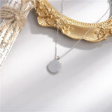 925 Silver Necklace Pendant Women Shell Ginkgo Round 925 Jewelry Pendant