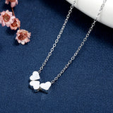 925 Silver Heart Pendant Necklace Choker Gift Jewelry