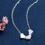 925 Silver Heart Pendant Necklace Choker Gift Jewelry