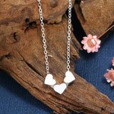 925 Silver Heart Pendant Necklace Choker Gift Jewelry