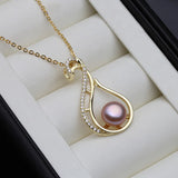 925 Silver Necklace with Freshwater Pearl Pendant