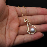 925 Silver Necklace with Freshwater Pearl Pendant