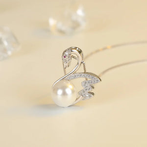 Sterling Silver Pearl Necklace Pendant for Women