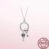 925 Silver Moonlight Hot Air Balloon Necklace