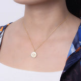 925 Silver Devil Eye Pendant Choker Necklace for Women Zircon Jewelry