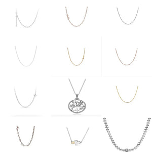 925 Silver Anchor Chain Link Pan Necklace For Women