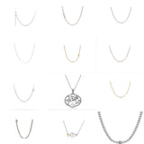 925 Silver Anchor Chain Link Pan Necklace For Women
