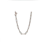 925 Silver Anchor Chain Link Pan Necklace For Women