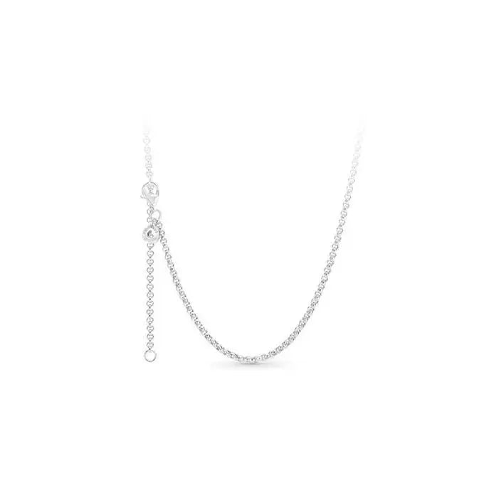 925 Silver Anchor Chain Link Pan Necklace For Women