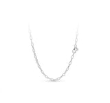 925 Silver Anchor Chain Link Pan Necklace For Women