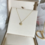925 Silver Dandelion Flower Pendant Necklace Zircon Woman Jewelry Gift
