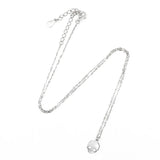 925 Sterling Silver Necklace Skeleton Skull Pendant Chain Punk Rock Jewelry