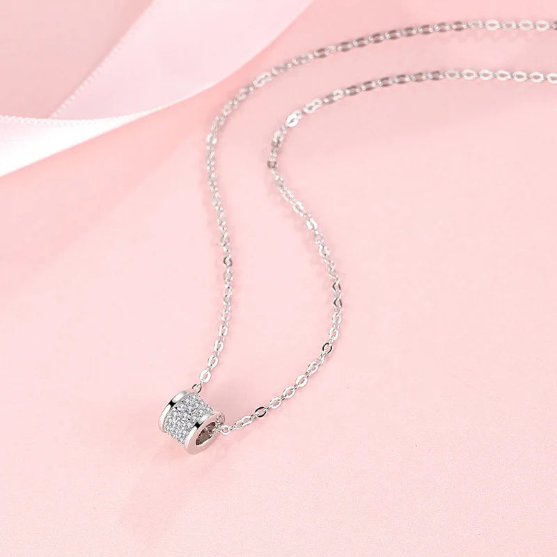 925 Silver Necklace, Slim Waist Pendant, Fashion Jewelry