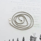 925 Sterling Silver Necklace, 1.6mm Snake Chain, 70cm Long