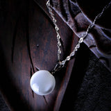 925 Silver Opal Pendant Necklace for Women