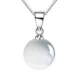925 Silver Opal Pendant Necklace for Women