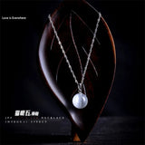 925 Silver Opal Pendant Necklace for Women