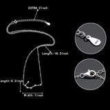 925 Silver Necklace 12 Constellation Zircon Pendant Collier Gift