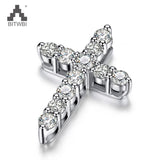 925 Silver Zircon Cross Necklace for Women Wedding Gift