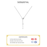 925 Sterling Silver Butterfly Tassel Necklace for Women