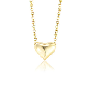 925 Silver Cutout Love Heart Necklace Choker for Women