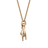 925 Silver Necklace Women Gesture Pendant Chain Necklace