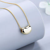 925 Silver Little Beans Necklace for Women Wedding Engagement Gift
