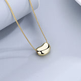 925 Silver Little Beans Necklace for Women Wedding Engagement Gift