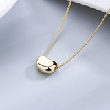 925 Silver Little Beans Necklace for Women Wedding Engagement Gift