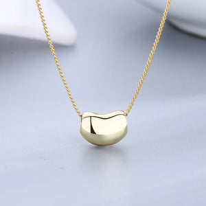 925 Silver Little Beans Necklace for Women Wedding Engagement Gift